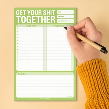 Knock Knock Get Your Shit Together Note Pad for Fun Organization