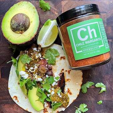 Spiceology - Chile Margarita Mexican Citrus Spice Blend - Chili Lime Taco Seasoning - Use On: Tacos, Black Beans, Chicken, Steak, Fish, Rice Chili, Pork, Corn or French Fries - 5.9 oz