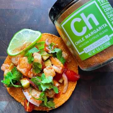 Spiceology - Chile Margarita Mexican Citrus Spice Blend - Chili Lime Taco Seasoning - Use On: Tacos, Black Beans, Chicken, Steak, Fish, Rice Chili, Pork, Corn or French Fries - 5.9 oz