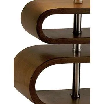 Adesso 3202-15 Rhythm Table Lamp, 19.5 in., 60 W Incandescent/13W CFL, Walnut PVC Veneer on MDF, 1 Table Lamp