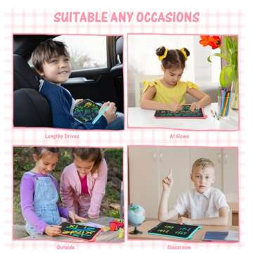 EooCoo Toys for Ages 2-4, LCD Writing Tablet for Kids 2 Pack, Drawing Pad for Kids, Toddler Travel E...