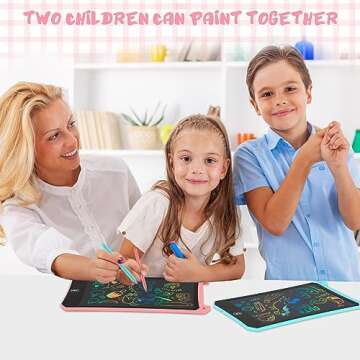EooCoo Toys for Ages 2-4, LCD Writing Tablet for Kids 2 Pack, Drawing Pad for Kids, Toddler Travel Essentials, No Mess Coloring Books for Toddlers 1-3, Sensory Toys Gifts for Girls Boys - 8.5 Inch