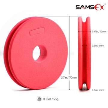 SAMSFX Tippet Holder for Fly Fishing - 70mm Rigging Foams (10PCS)