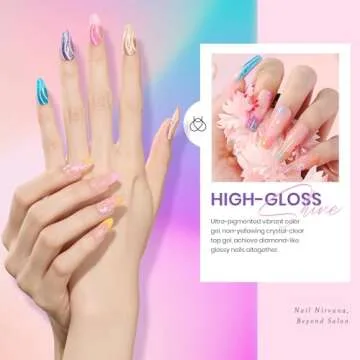 Beetles Gel Polish Set 20 Colors Glitter Pink Red Green Blue Nail Polish Glitter Bright Rainbow Collection Sparkle Gel Base Glossy & Matte Top Coat UV Gel Gift for Women & Girls