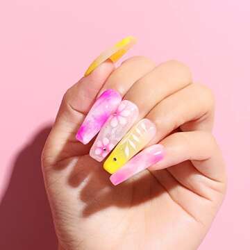 AIMEILI Nail Blooming Gel Nail Art Blossom Gel Soak Off U V LED Clear Blooming Gel for Spreading Effect, Marble, Floral Print Nail Art Design Manicure 10ml