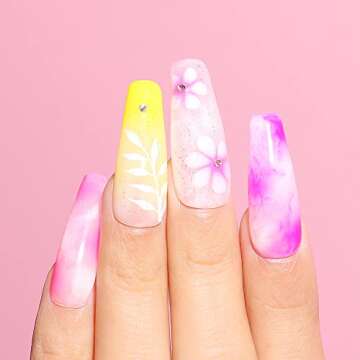 AIMEILI Nail Blooming Gel Nail Art Blossom Gel Soak Off U V LED Clear Blooming Gel for Spreading Effect, Marble, Floral Print Nail Art Design Manicure 10ml