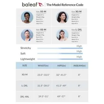 BALEAF Freeleaf Women's 8" High Waist Biker Shorts with Pockets Yoga Running Volleyball Workout Gym Shorts for Summer Spandex