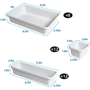 BYCY 32 PCS Drawer Organizers for Ultimate Organization