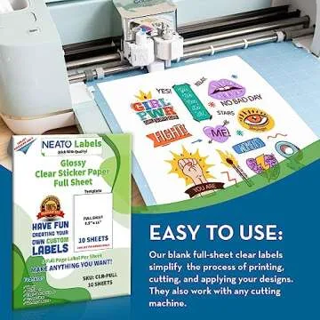 Clear Transparent Sticker Paper for Inkjet Printers