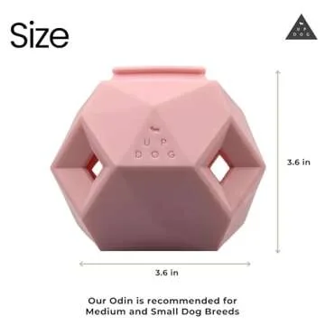 Treat Dispensing Balls for Medium Dogs and Cat Treat Dispenser Toy Interactive for Self-Play Improves Oral Hygiene, Mental Simulation, and Bordem Buster, Simple and Effective Food Toy (3.6 x 3.6 in)