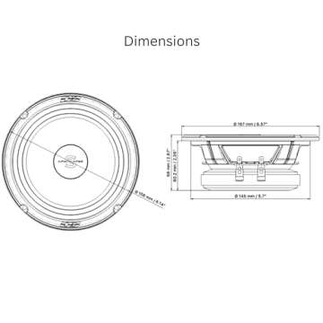 Deaf Bonce 6.5" Midrange Speakers 600W for Crystal-Clear Sound