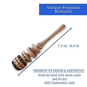 Authentic Artisanal Molinillo Hot Chocolate Frother (SMALL CUP SIZE) - Handmade Wooden Whisk for Mexican Hot Chocolate - Molinillo para Chocolate - Wooden Wisk - Traditional Mexican Cookware