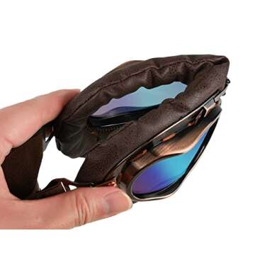 Versatile Steampunk Motorcycle Goggles for Cosplay Enthusiasts