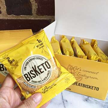 Low Carb Cookies BisKeto - 12 Sugar Free Keto Snacks
