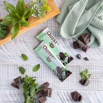 Quest Mint Chocolate Chunk Protein Bars, 20g Protein Snack