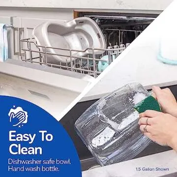 Petmate Pet Cafe Waterer Cat and Dog Water Dispenser 4 Sizes, 3 GAL, Pearl Tan, Made in USA