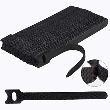 Adjustable 6 Inch Reusable Cable Ties - 60 PCS
