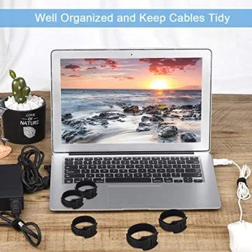 Adjustable 6 Inch Reusable Cable Ties - 60 PCS