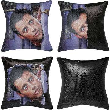 Jiamos Friends Joey Sequin Pillow Cover - Funny Gift