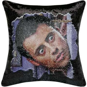 Jiamos Friends Joey Sequin Pillow Cover - Funny Gift