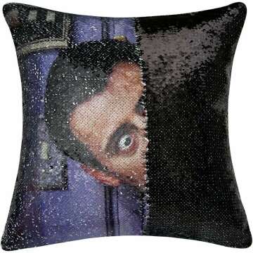 Jiamos Friends Joey Sequin Pillow Cover - Funny Gift