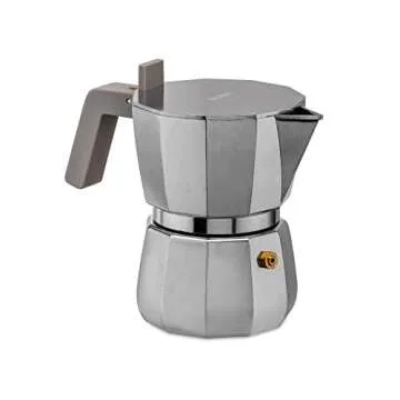 Alessi Moka Espresso Coffee Maker - One Cup, Grey