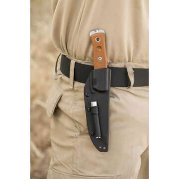 TOPS Knives Fieldcraft Fixed Blade Tumble Finish Knife