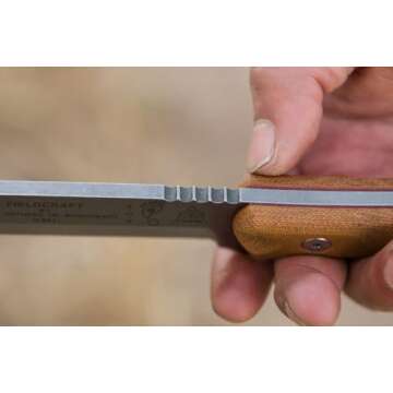 TOPS Knives Fieldcraft Fixed Blade Tumble Finish Knife