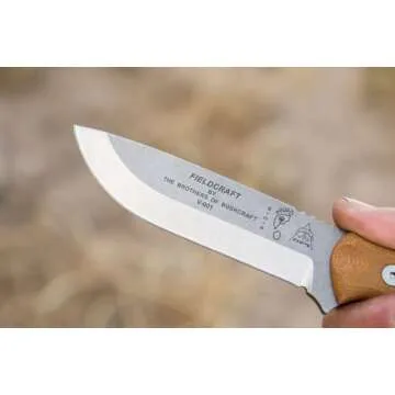 TOPS Knives Fieldcraft Fixed Blade Tumble Finish Knife