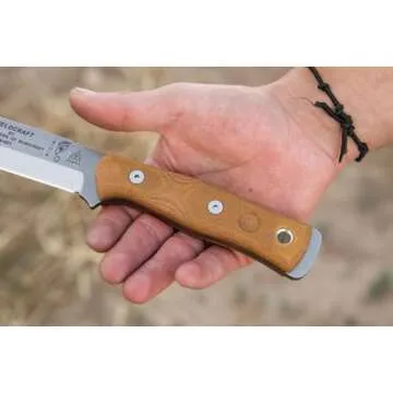 TOPS Knives Fieldcraft Fixed Blade Tumble Finish Knife