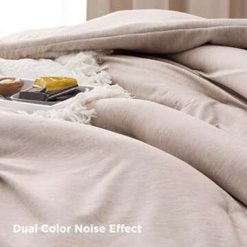 Bedsure California King Comforter Set - Warm Taupe Soft Bedding for All Seasons, Cationic Dyed Bed Set, 3 Pieces, 1 California King Size Comforter (104"x96") and 2 Pillow Shams (20"x36"+2")