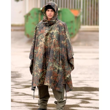 Mil-Tec Ripstop Waterproof Poncho for Camping & Hiking