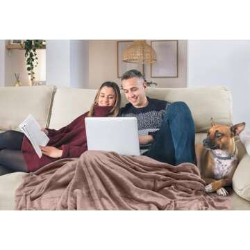 Utopia Bedding Fleece Blanket Twin Size Rose Pink 300GSM Luxury Anti-Static Fuzzy Soft Microfiber Bed Blanket (90x66 Inch)