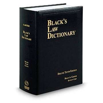BLACK'S LAW DICTIONARY; DELUXE 10TH EDITION