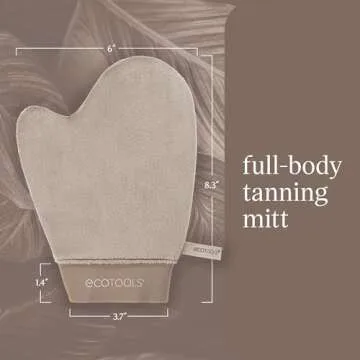 EcoTools Good Tan Full-Body Tanning Mitt, For Self-Tan Application, Use Self Tanning Mitt With Tanning Mousse, Lotions, & Tanning Waters, Eco Friendly Self Tan Mitt, Vegan, & Cruelty-Free, 1 Count