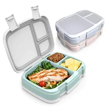 Bentgo Fresh 3-Pack Meal Prep Lunch Box Set - Reusable 3-Compartment Containers for Meal Prepping, H...