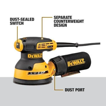 Powerful DEWALT Orbital Sander for Perfect Finishes