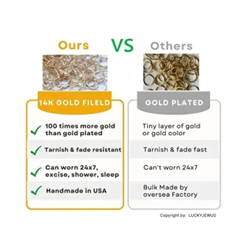 Double Nose Ring Hoop - 14k Gold Filled & Sterling Silver