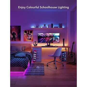 Govee LED Strip Lights 100ft, LED Lights for Bedroom, WiFi RGB LED Lights work with Alexa and Google...