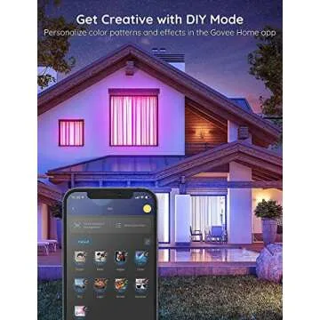 Govee LED Strip Lights 100ft, LED Lights for Bedroom, WiFi RGB LED Lights work with Alexa and Google Assistant, 64 Modes and Music Sync, Strip Lights for Indoor, Valentine's Day Decor, 2 Rolls of 50ft