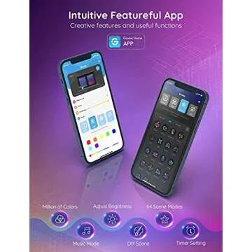 Govee LED Strip Lights 100ft, LED Lights for Bedroom, WiFi RGB LED Lights work with Alexa and Google Assistant, 64 Modes and Music Sync, Strip Lights for Indoor, Valentine's Day Decor, 2 Rolls of 50ft