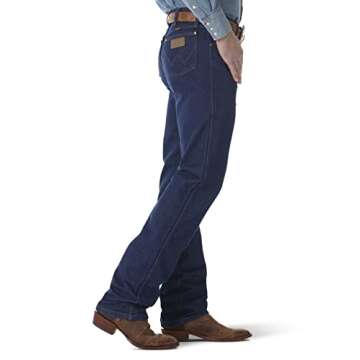Wrangler Men's 13MWZ Cowboy Cut Original Fit Jean, Prewashed Indigo, 28W x 32L