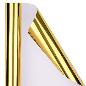 RUSPEPA Gold Metallic Wrapping Paper - Stylish Gift Wrap for Any Event