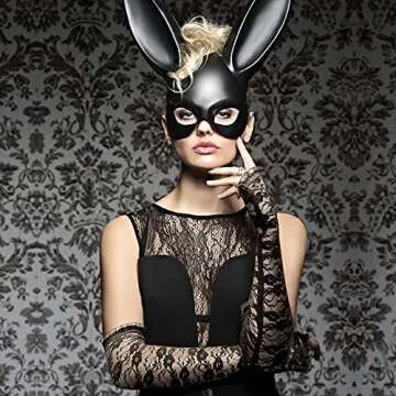 Stylish Floral Lace Gloves for Events & Costumes