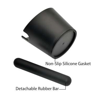 IAOSEN 5 inch Coffee Knock Box with Detachable Rod