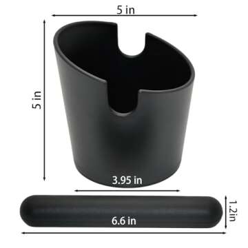 IAOSEN 5 inch Coffee Knock Box with Detachable Rod