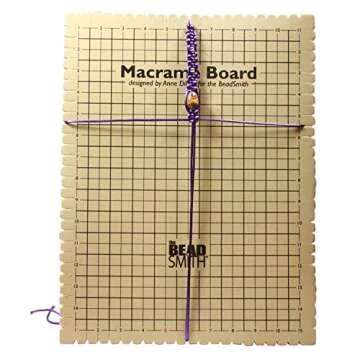 The Beadsmith Macrame Board for Crafts and Knotting