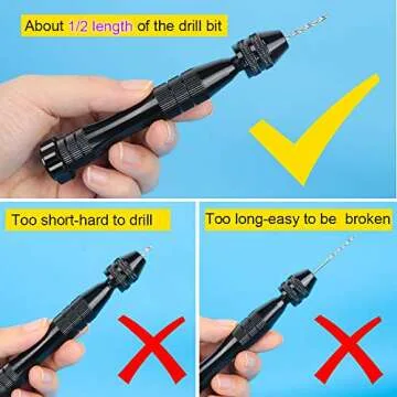 LEOBRO Hand Drill for Tiny Holes in Crafting