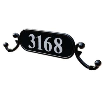 ADDRESSES OF DISTINCTION Charleston Mailbox Address Plate – Mailbox Plaque With Silver Reflective ...