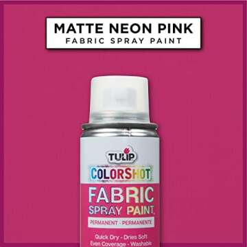 Tulip ColorShot Instant Spray Fabric Color 3oz. Neon Pink